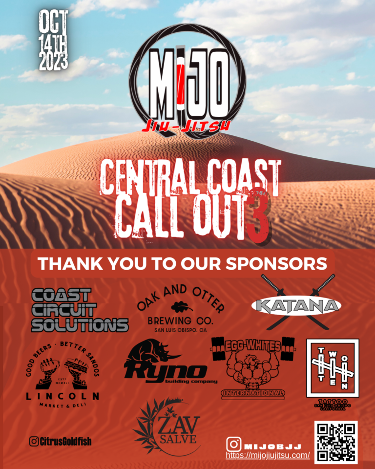 Central Coast CAll out poster 3, with each sponsor listed